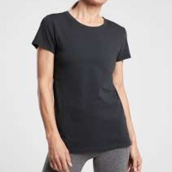 Athleta Tops - Athleta Organic Daily Crew Tee in True Black